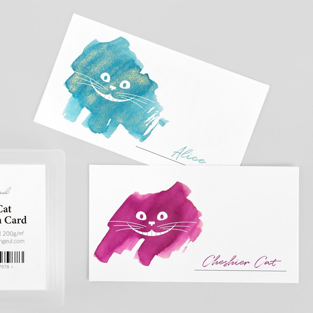 Wearingeul Ink Swatch Card - Smile Cat - 24Papershop