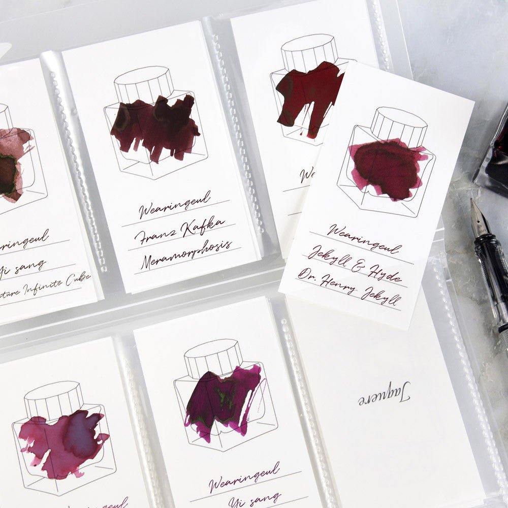 Wearingeul Ink Swatch Card Verticaal - Ink Bottle - 24Papershop