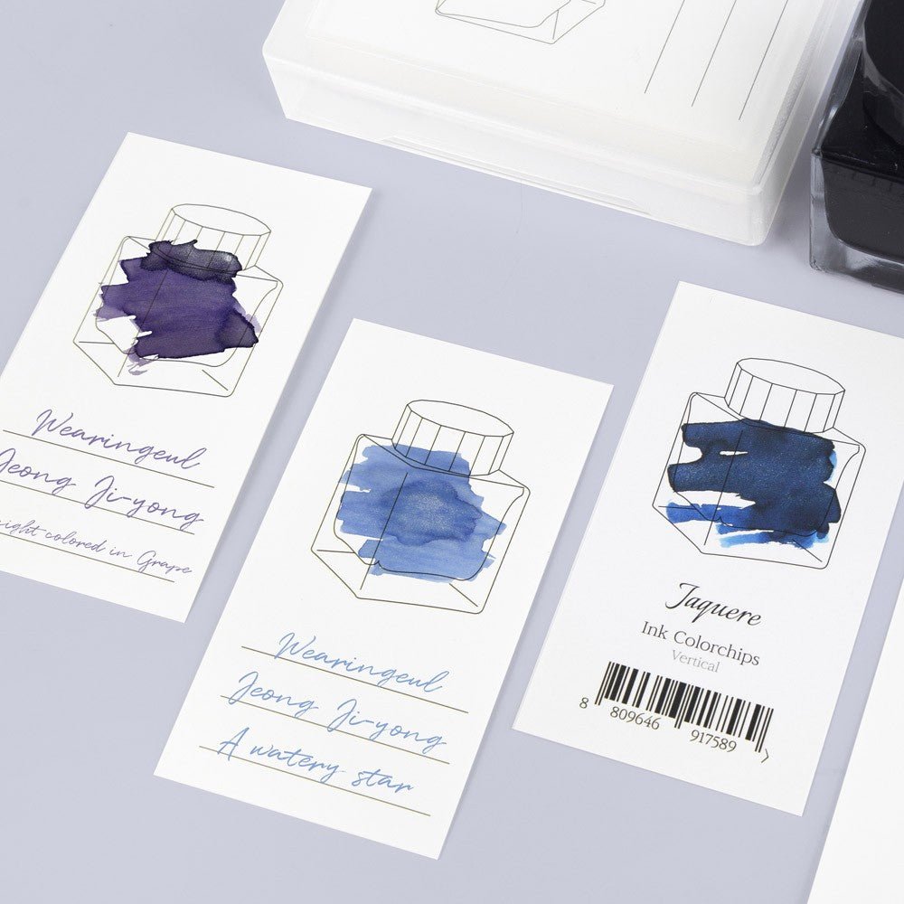 Wearingeul Ink Swatch Card Verticaal - Ink Bottle - 24Papershop