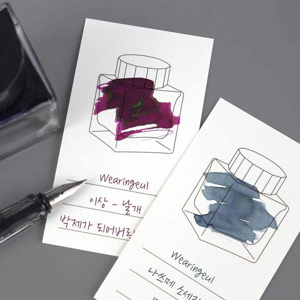 Wearingeul Ink Swatch Card Verticaal - Ink Bottle - 24Papershop