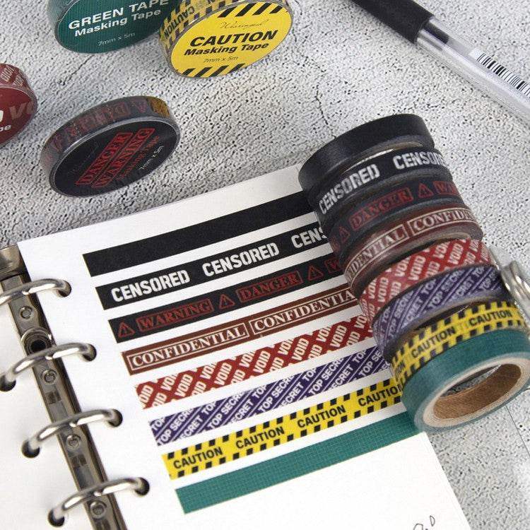 Wearingeul Washitape Self Censored - Green Tape - 24Papershop