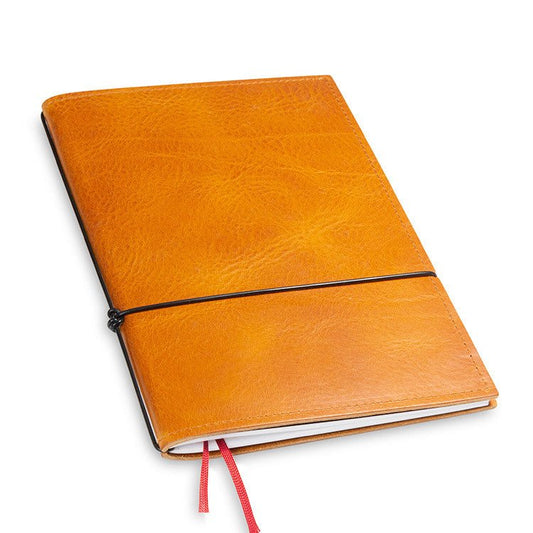 X17 Notebook A5 Leder Natur Cognac - 1 katern - 24Papershop