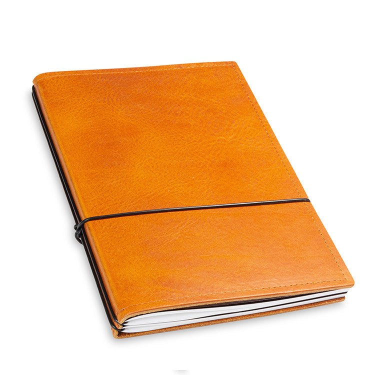 X17 Notebook A5 Leder Natur Cognac - 2 katernen - 24Papershop