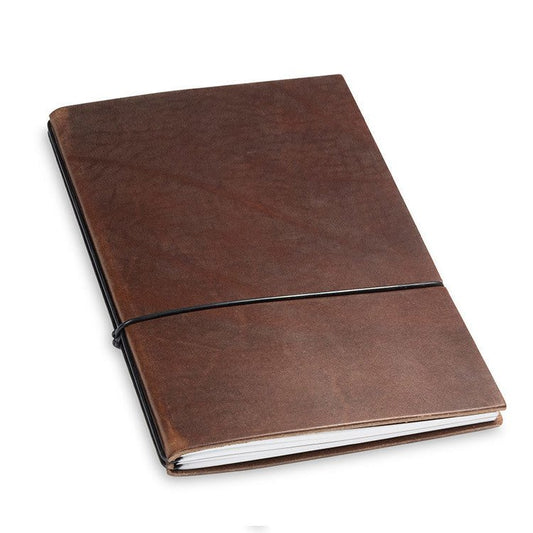 X17 Notebook A5 Leder Natur Marrone - 2 katernen - 24Papershop