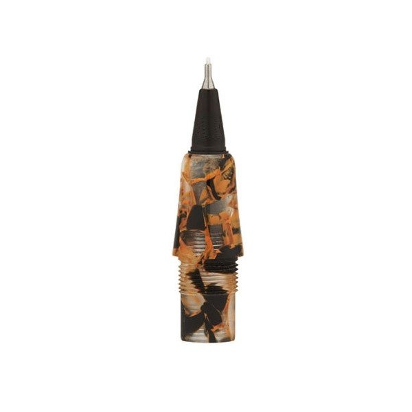 Yookers 111 Gaïa Marble Orange/Black Penpunt 0.8mm - Extra Fine - 24Papershop