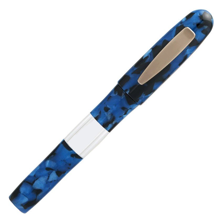 Yookers 111 Gaïa Marble Resin Fiber Pen - Blue/Black - 24Papershop