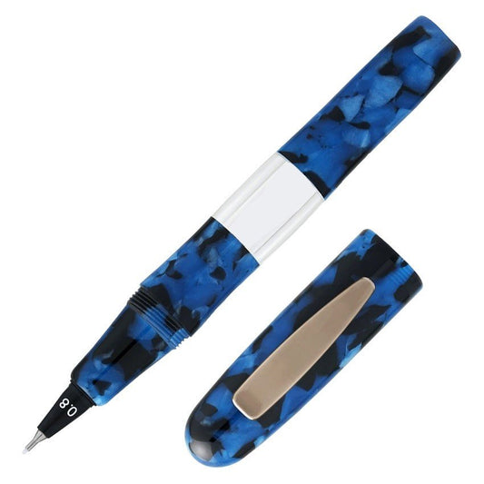 Yookers 111 Gaïa Marble Resin Fiber Pen - Blue/Black - 24Papershop