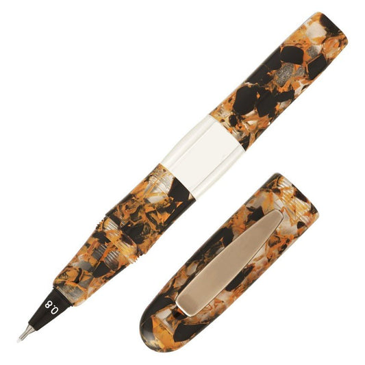 Yookers 111 Gaïa Marble Resin Fiber Pen - Orange/Black - 24Papershop