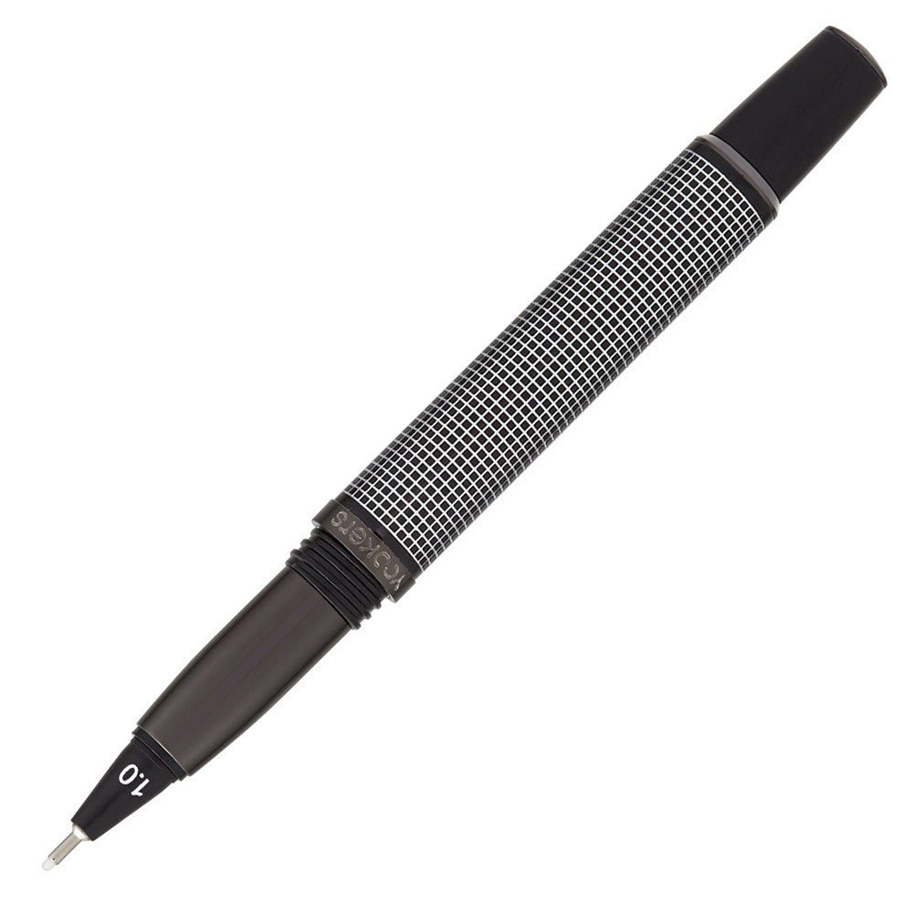 Yookers 999 Metis Grey Silver Grid Fiber Pen - 24Papershop