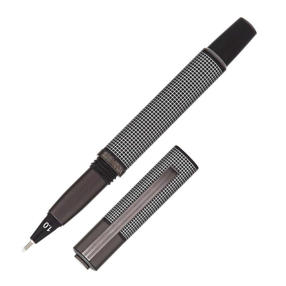 Yookers 999 Metis Grey Silver Grid Fiber Pen - 24Papershop