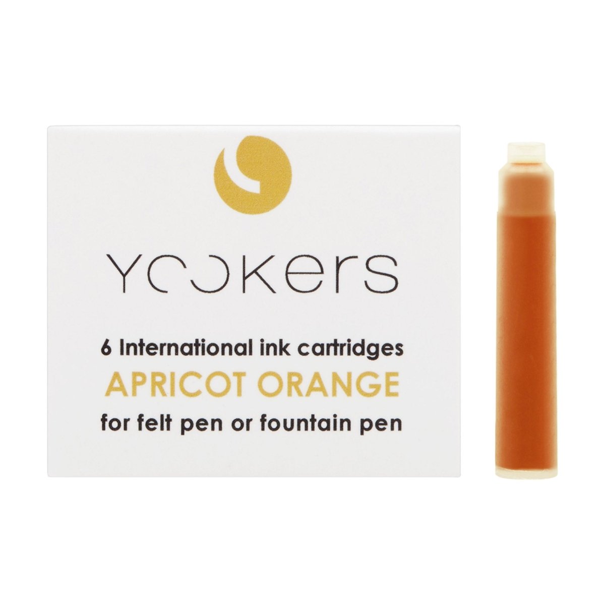 Yookers Inktcartridges Apricot Orange - 6 stuks - 24Papershop