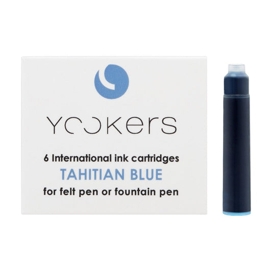 Yookers Inktcartridges Tahitian Blue - 6 stuks - 24Papershop