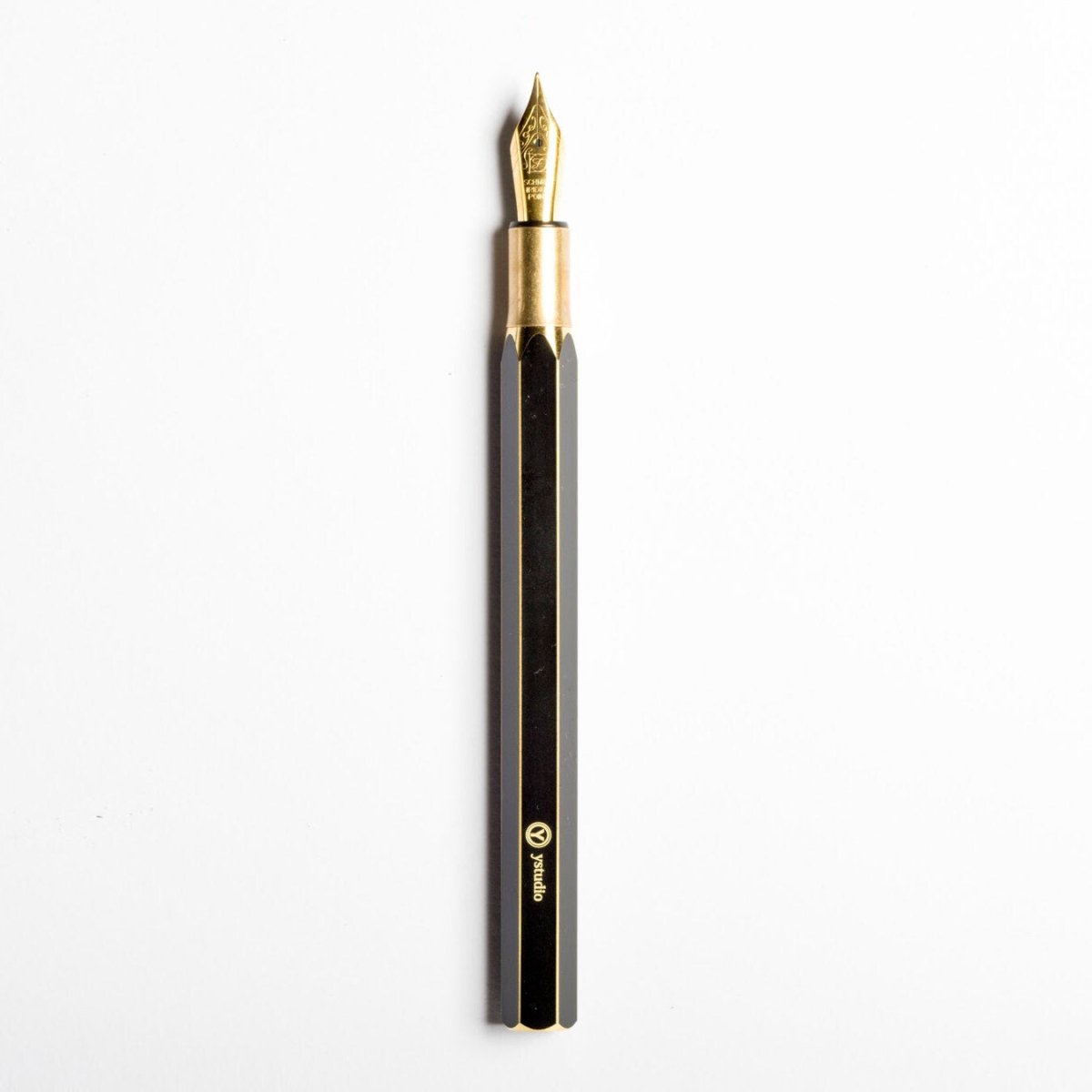 Ystudio Classic Revolve Desk Fountain Pen Black [Fine] - 24Papershop