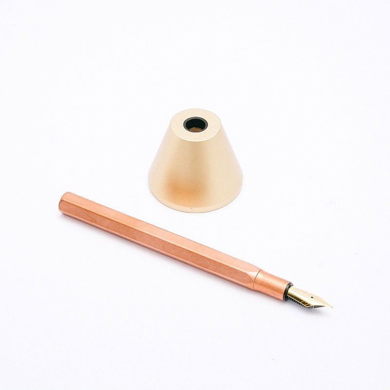 Ystudio Classic Revolve Desk Fountain Pen Copper [Fine] - 24Papershop