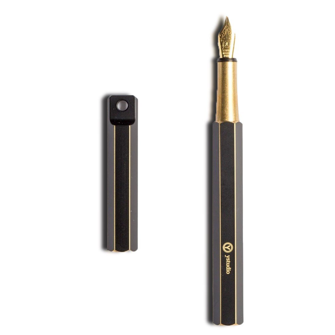 Ystudio Classic Revolve Portable Fountain Pen Black [Fine] - 24Papershop