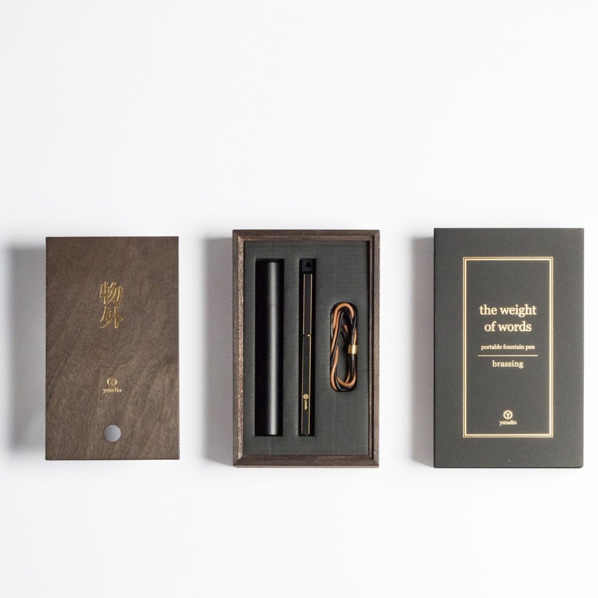 Ystudio Classic Revolve Portable Fountain Pen Black [Fine] - 24Papershop