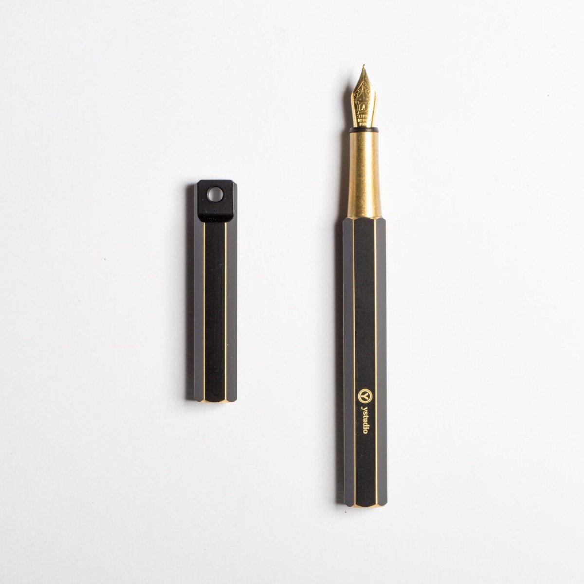 Ystudio Classic Revolve Portable Fountain Pen Black [Fine] - 24Papershop