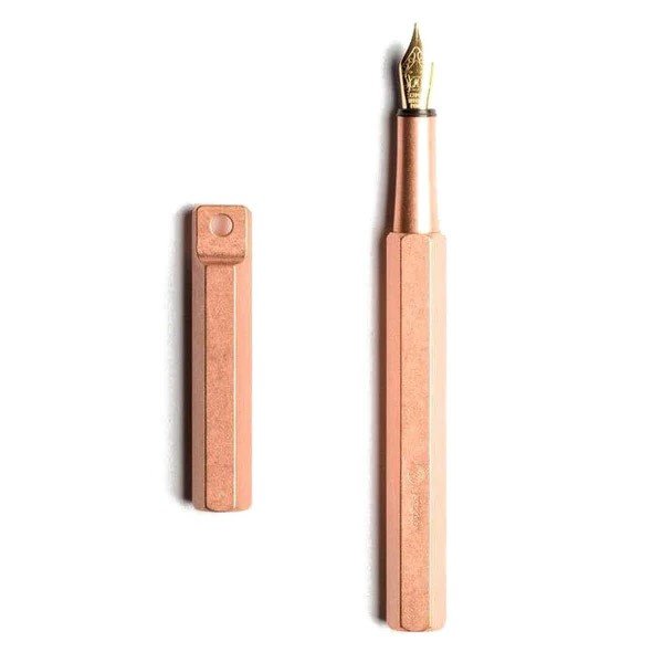 Ystudio Classic Revolve Portable Fountain Pen Copper [Fine] - 24Papershop