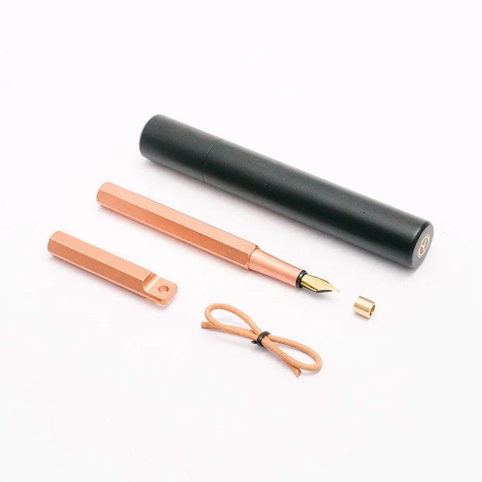 Ystudio Classic Revolve Portable Fountain Pen Copper [Medium] - 24Papershop