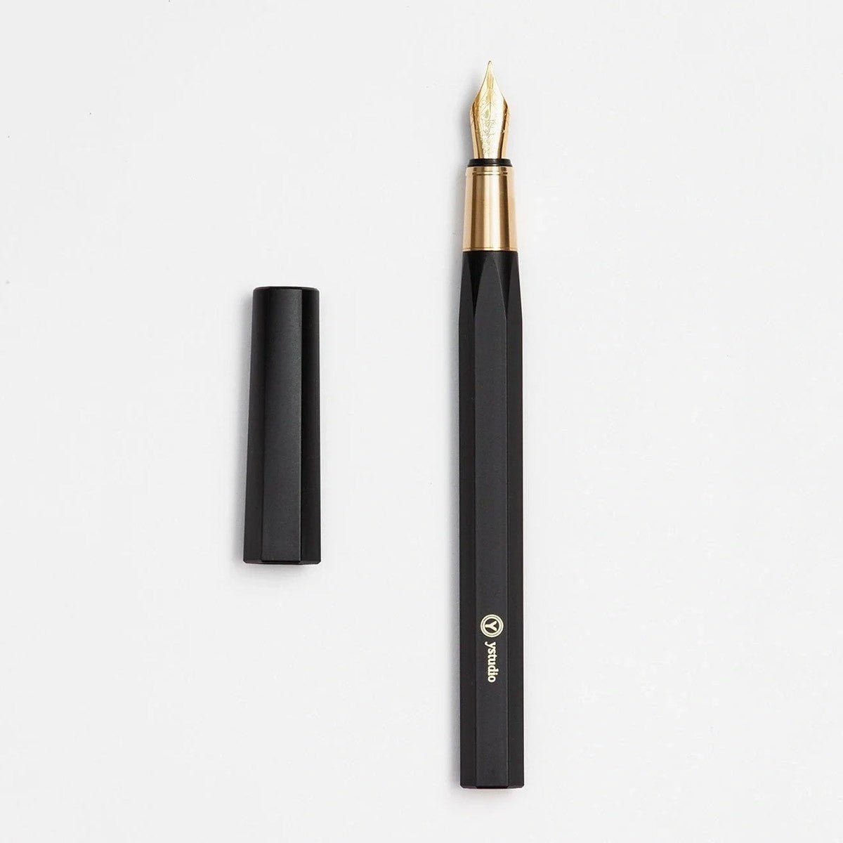 Ystudio Resin Fountain Pen Black [Medium] - 24Papershop