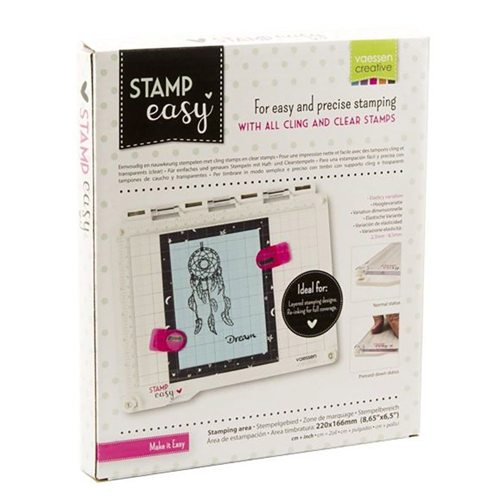 Vaessen Stamp Easy - Stamp Press /Stamping Platform For Rubber and Clear  stamps