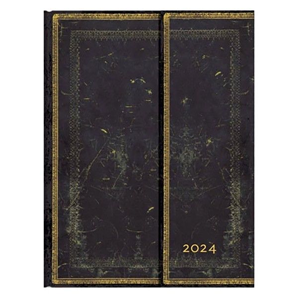 Paperblanks Agenda 2024 Flexi Ultra Midnight Star - Week [VERT]