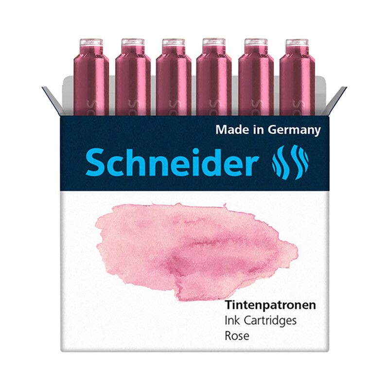 gevangenis Tussendoortje experimenteel Schneider Vulpen Inktpatronen Per 6 stuks - Rose | 24Papershop